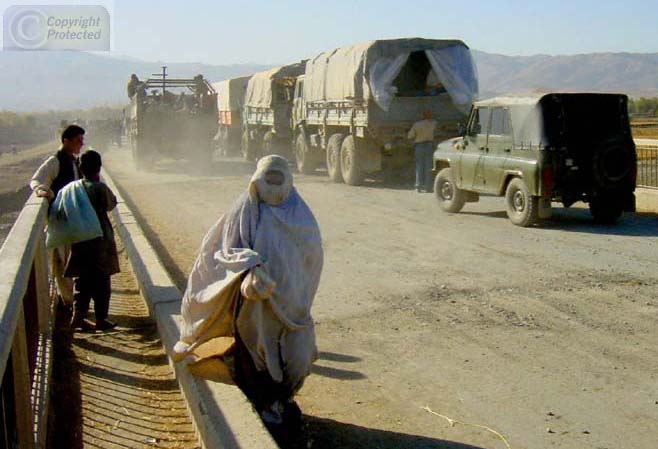 Convoy to Kabul Outside of Taloqan